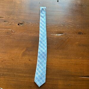 Light Blue Plaid Boy’s Tie - Classic Dress Necktie